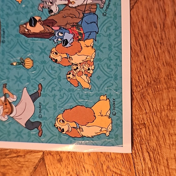 Hallmark Disney Lady and the Tramp sticker sheet - Picture 2 of 5
